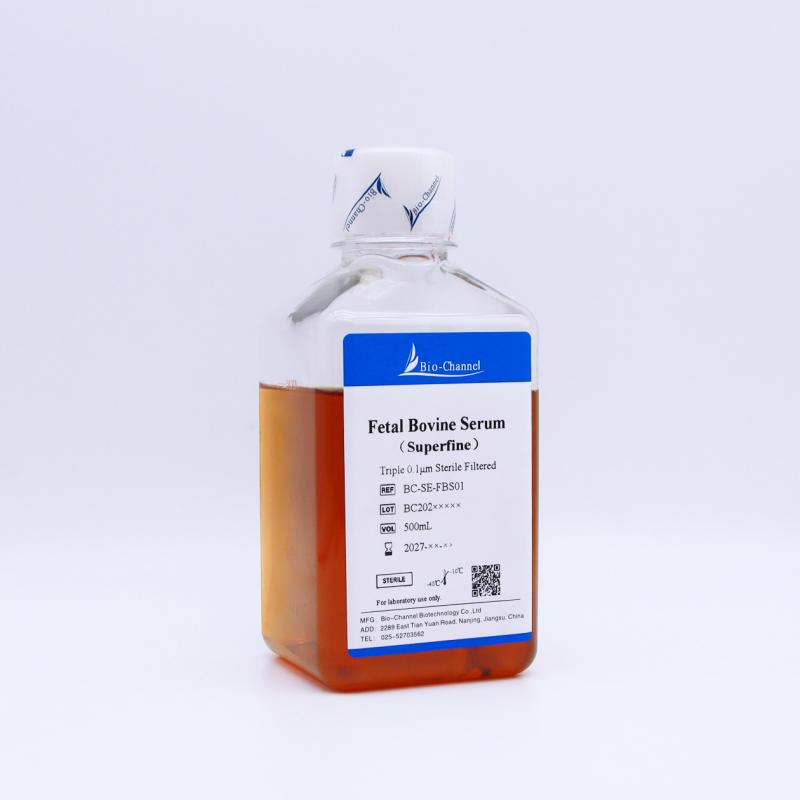 特级胎牛血清  Fetal Bovine Serum（Superfine）      规格：100mL/500mL